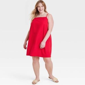 NWT PLUS SIZE A New Day Linen Dress